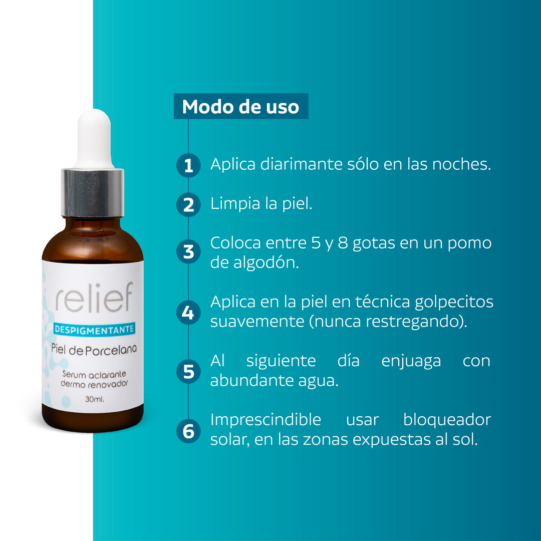 DESPIGMENTANTE DE PIEL: Piel de Porcelana
